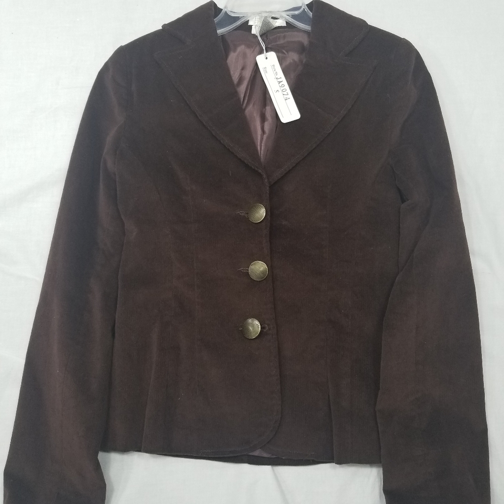 Sassy Suede Brown Blazer